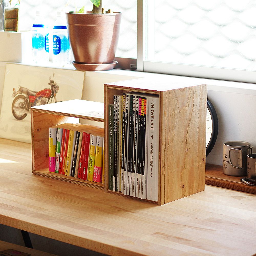 【アウトレット販売】返品交換不可です。キューブボックスSサイズ6個セット木箱収納什器シェルフディスプレイラックルーター本棚収納ボックスブックシェルフ文庫本雑誌文芸書新書CDDVDBD整理