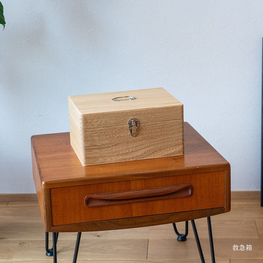 国産セン材の救急箱GAKUNAN岳南木工商会収納道具箱木箱収納