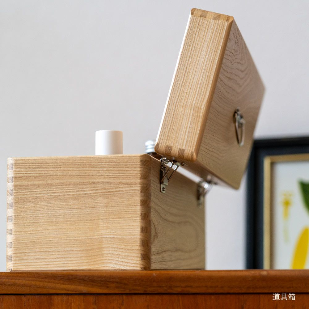 国産セン材の救急箱GAKUNAN岳南木工商会収納道具箱木箱収納