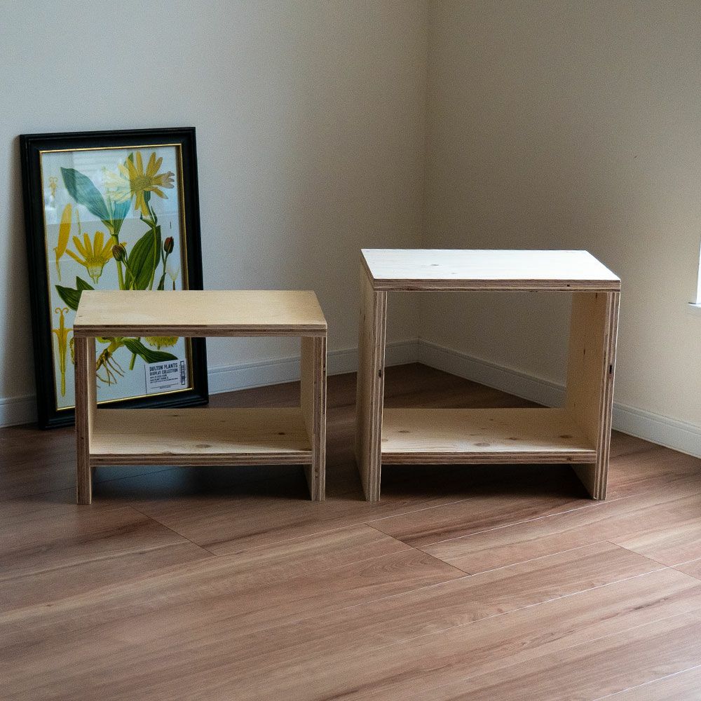 図工室のイス450スツールstoolベンチ木製収納椅子工作雑誌収納踏み台オリジナルイエノLaboイエノラボ