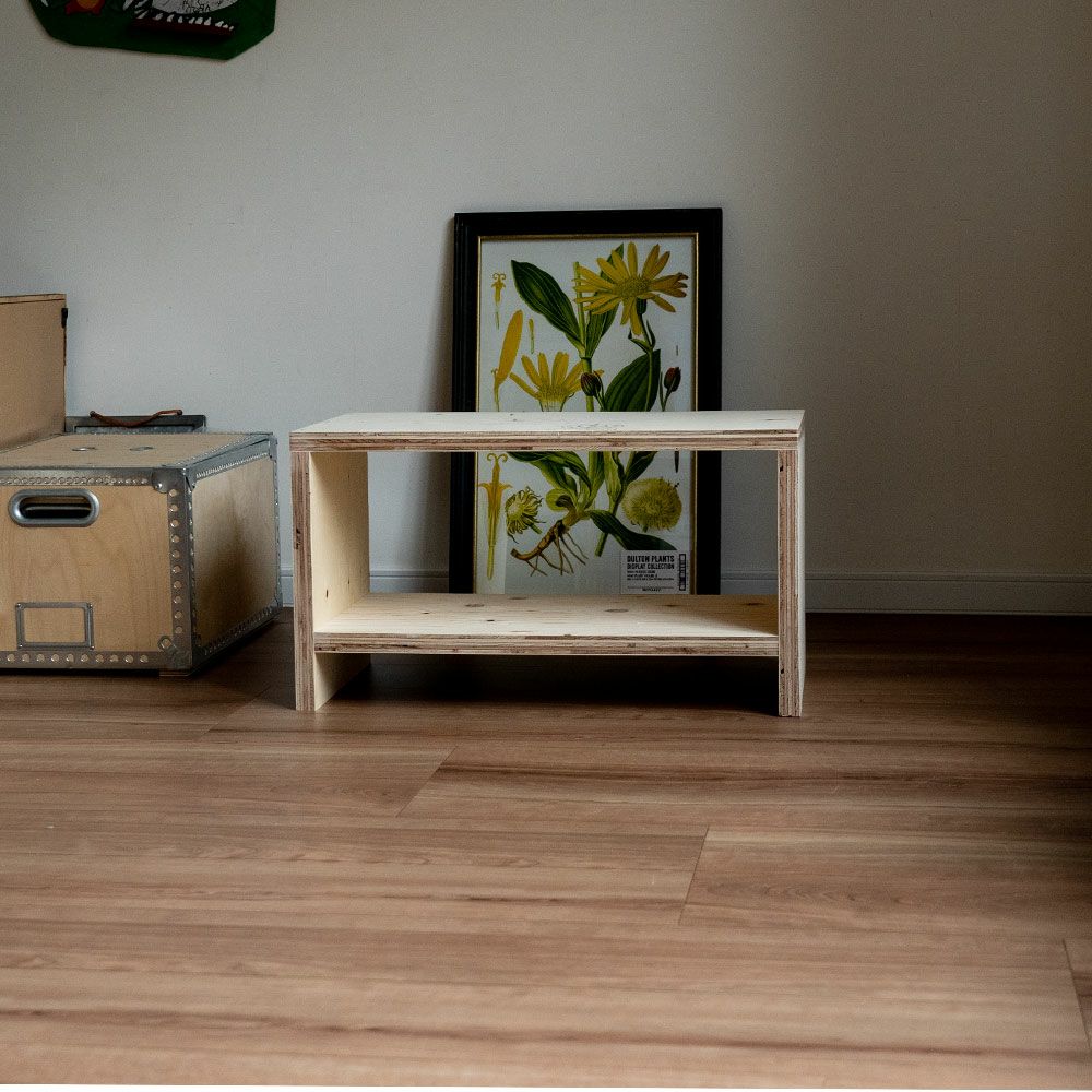 図工室のイス600スツールstoolベンチ木製収納椅子工作雑誌収納踏み台オリジナルイエノLaboイエノラボ