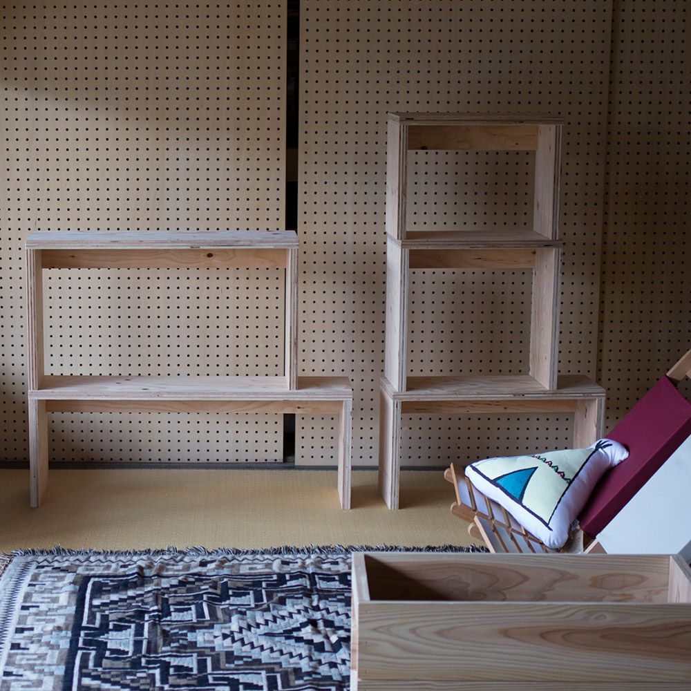 高さが選べるスツールオリジナル・スツール幅600mm高さ335mmor420mm奥行225mmディスプレイシェルフベンチ木製踏み台