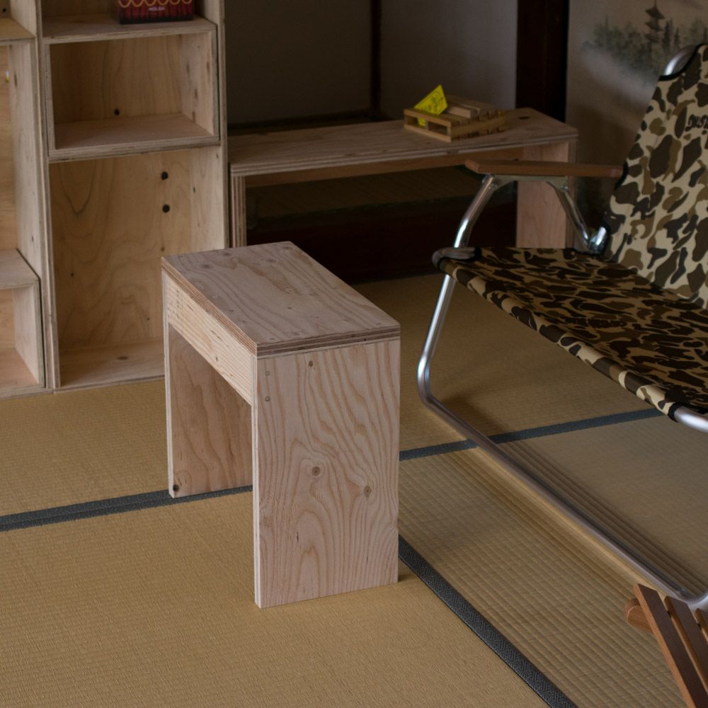 高さが選べるスツールオリジナル・スツール幅750mm高さ335mmor420mm奥行225mmディスプレイシェルフベンチ木製踏み台