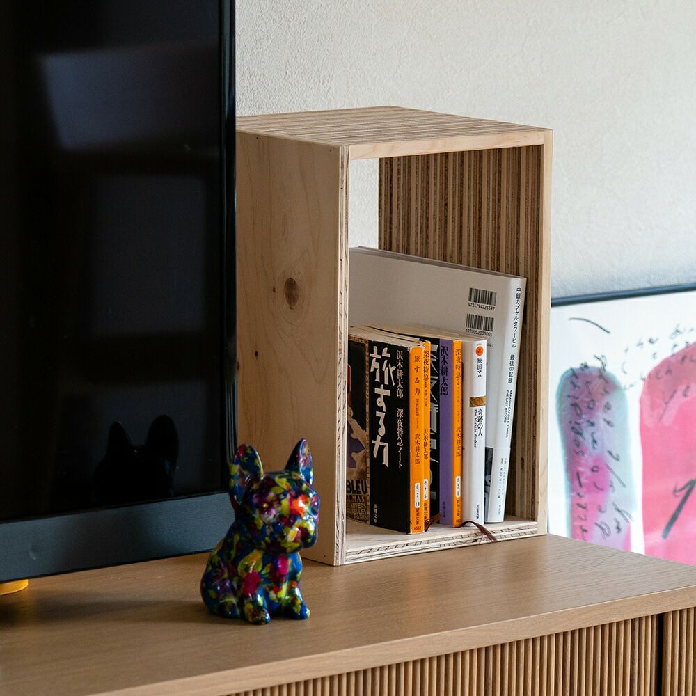 積層シェルフ収納ボックスシェルフ1個収納本棚マガジンラック文庫文芸