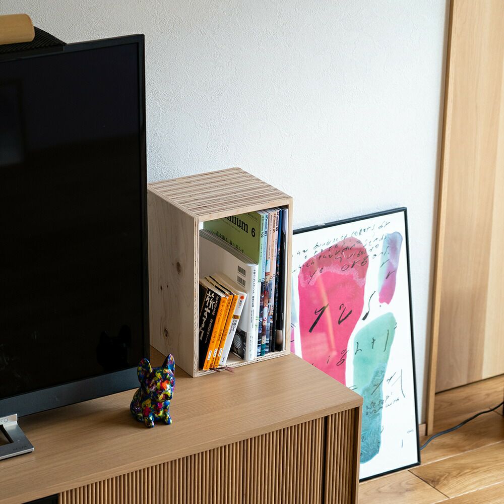 積層シェルフ収納ボックスシェルフ1個収納本棚マガジンラック文庫文芸