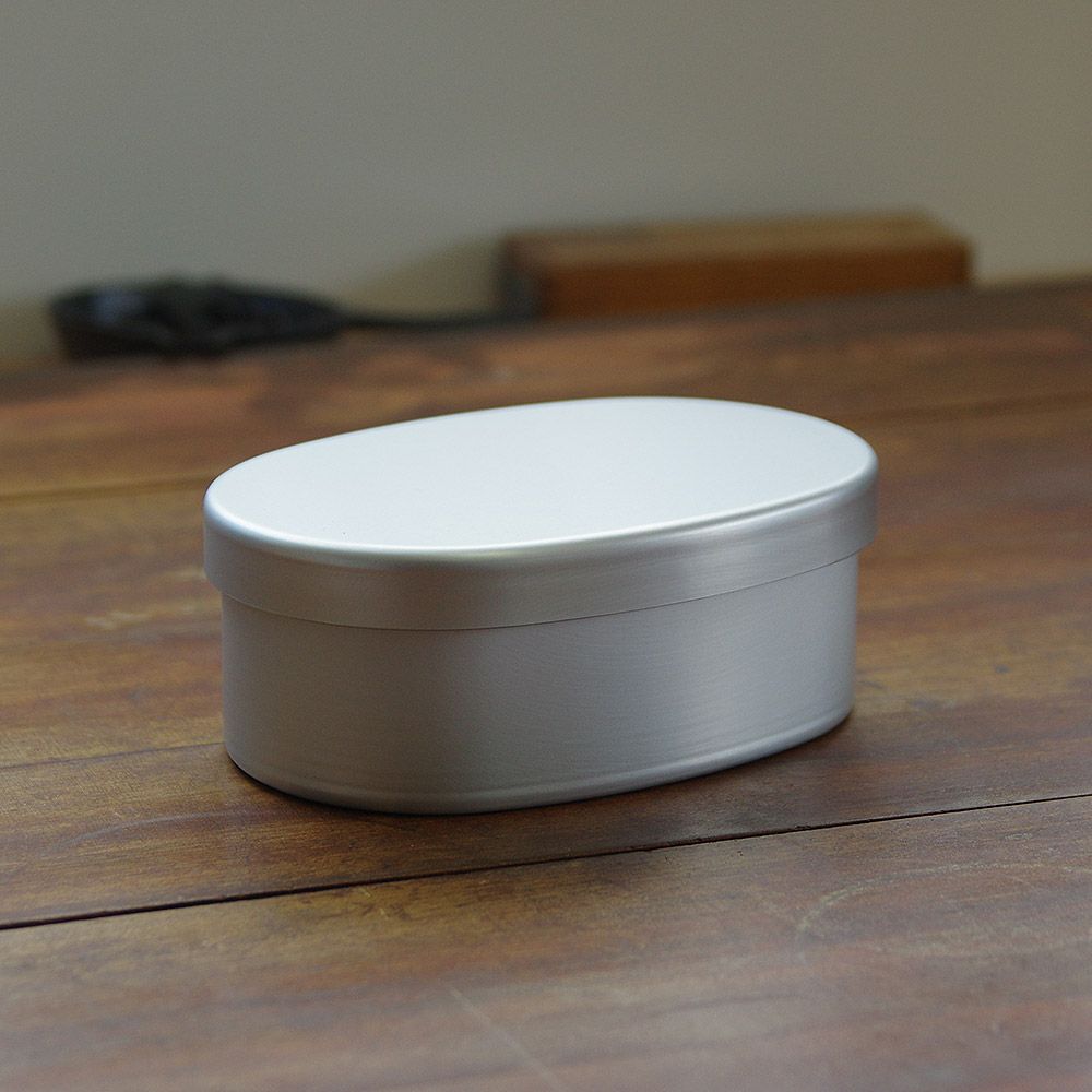 アルミ弁当箱・小判型L丸型内フタ付第一アルミニウム