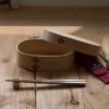 わっぱ弁当ワッパLサイズ国産曲げわっぱ小判型弁当箱ランチボックス日本製鳥取智頭白木仕上げ