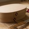 わっぱ弁当ワッパLサイズ国産曲げわっぱ小判型弁当箱ランチボックス日本製鳥取智頭白木仕上げ