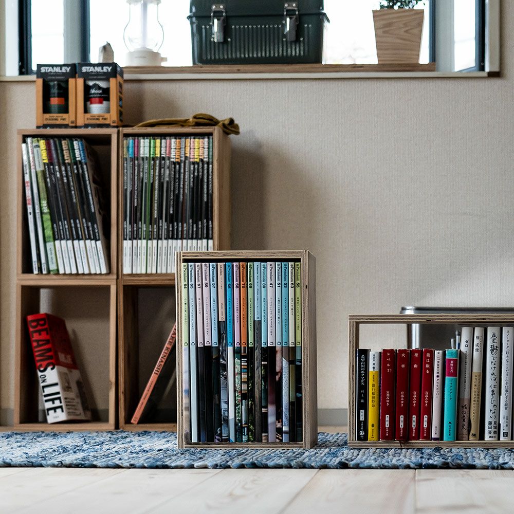 収納ボックスセットシェルフボックス2あられ組みアラレ組み収納本棚木箱マガジンラック文庫文芸CDDVDBDルーター