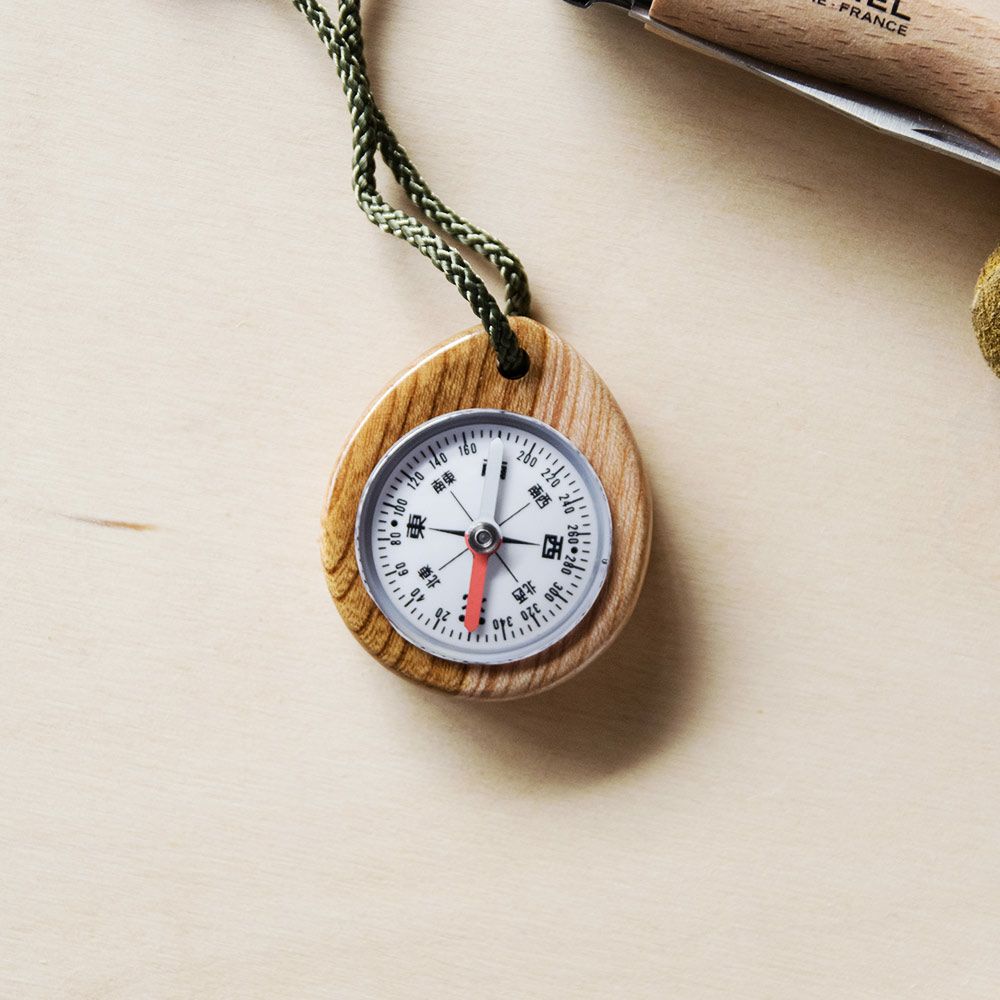 けやきコンパスW-1方位磁石木製けやき