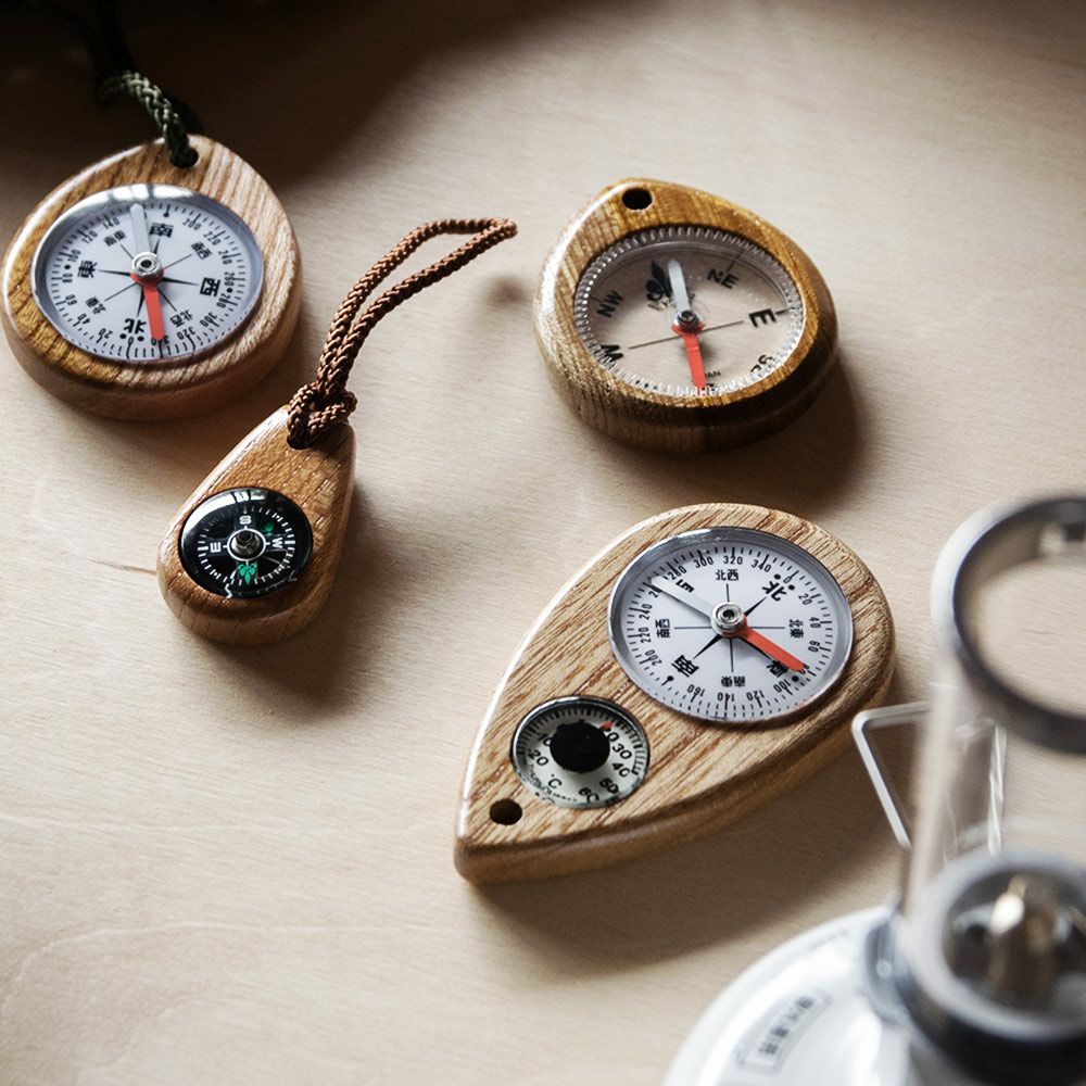 けやきコンパスW-1方位磁石木製けやき