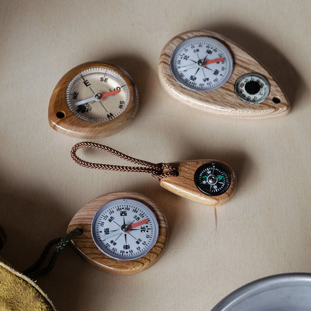 けやきコンパスW-3W3方位磁石木製けやき
