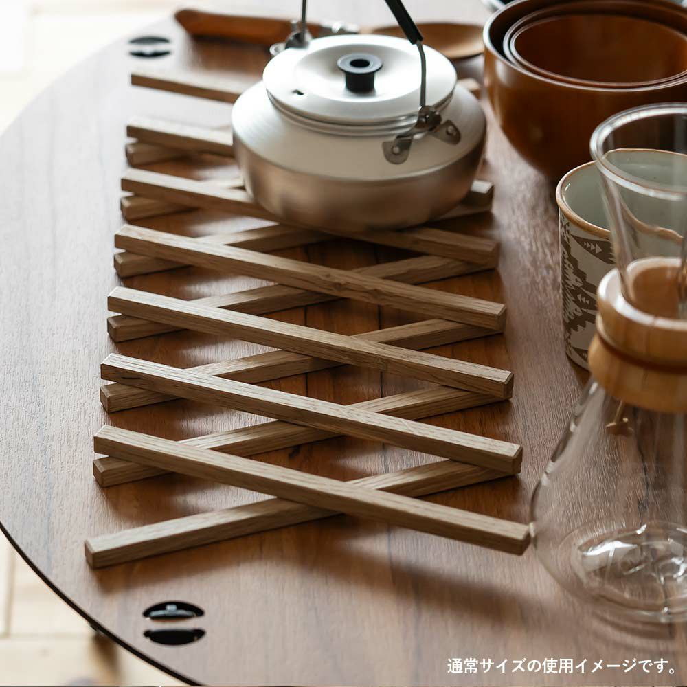 鍋敷き日本製オリジナルシリーズ木製ウッドおしゃれFlexPotStandポットスタンド敷物伸縮なべしきコースターサステナブル