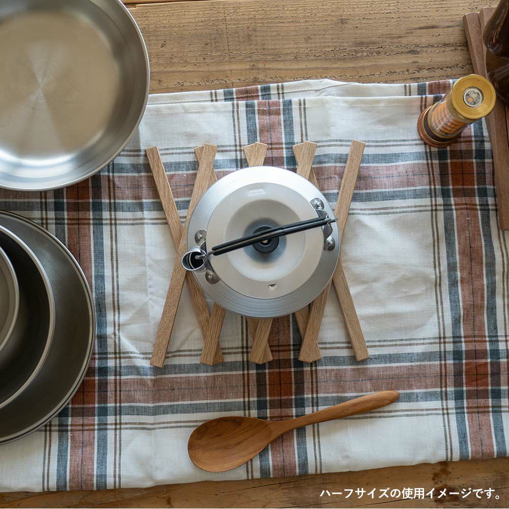 鍋敷き日本製オリジナルシリーズ木製ウッドおしゃれFlexPotStandポットスタンド敷物伸縮なべしきコースターサステナブル