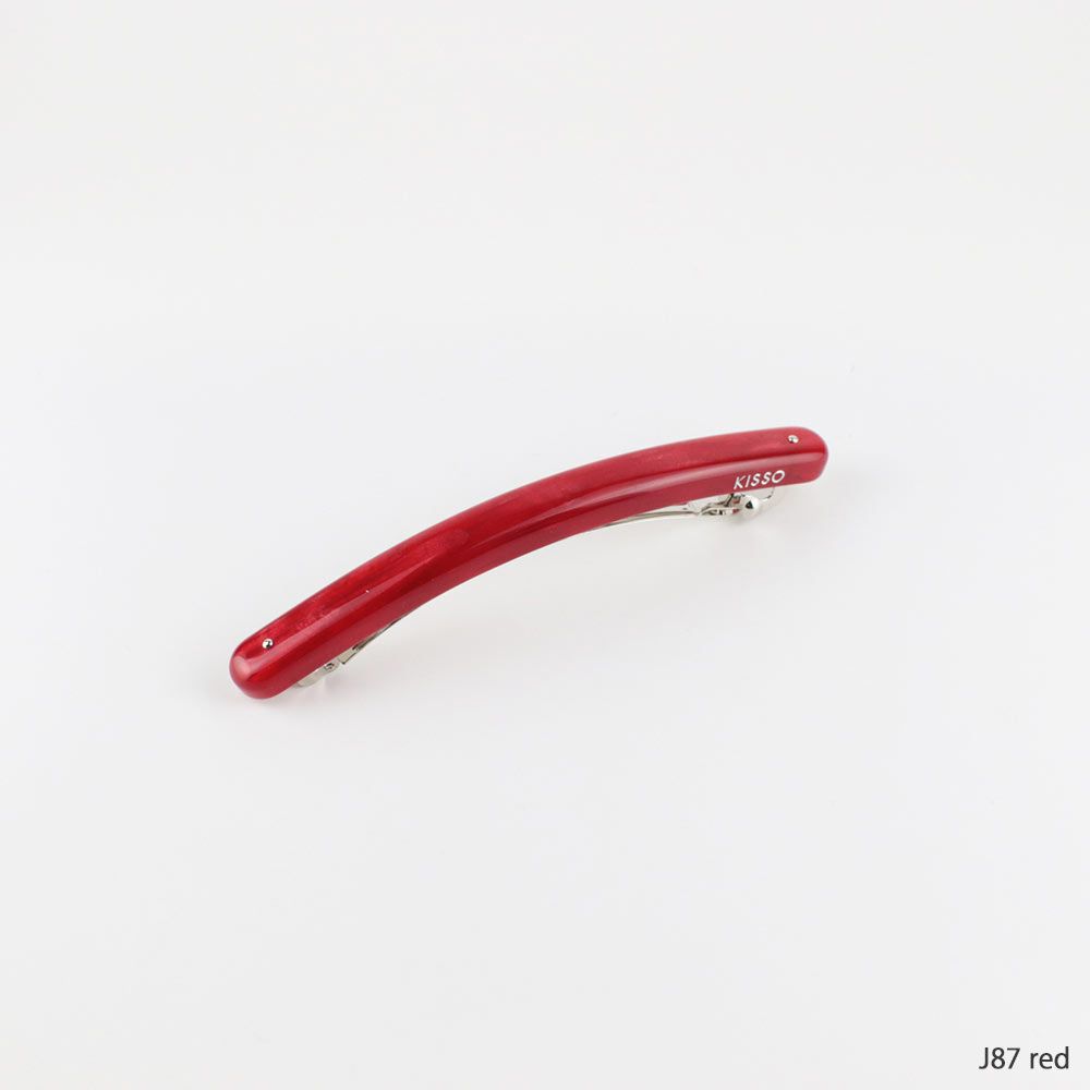 KISSOBarretteバレッタ日本製ヘアアクセサリー大きめ10.8cmおしゃれギフトプレゼント