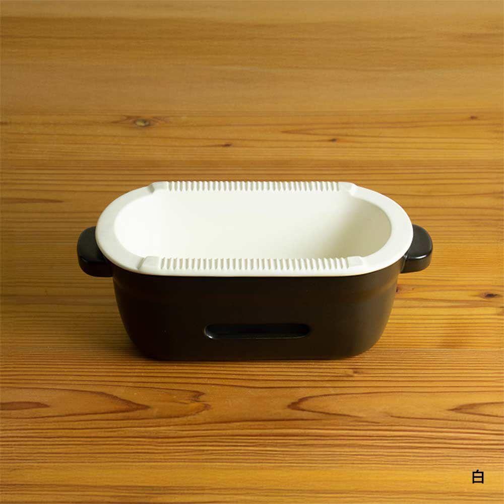 かもしか道具店陶の炭火コンロ角日本製耐熱陶器調理器具コンパクト