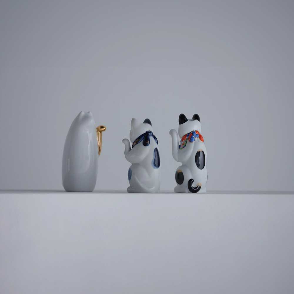 SETOMANEKI＆MASARUSUZUKI招き猫SETOMANEKI鈴木マサルコラボ北欧瀬戸焼インテリア縁起物ギフト日本製