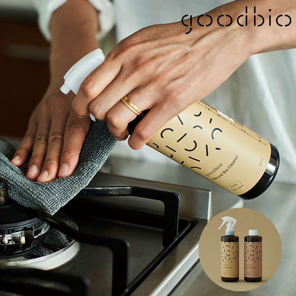 goodbioグッドバイオマルチクリーナースプレー濃縮原液浄化作用酵素弱アルカリ性尾賀亀微生物枯草菌分解皮脂油脂日本製常在菌