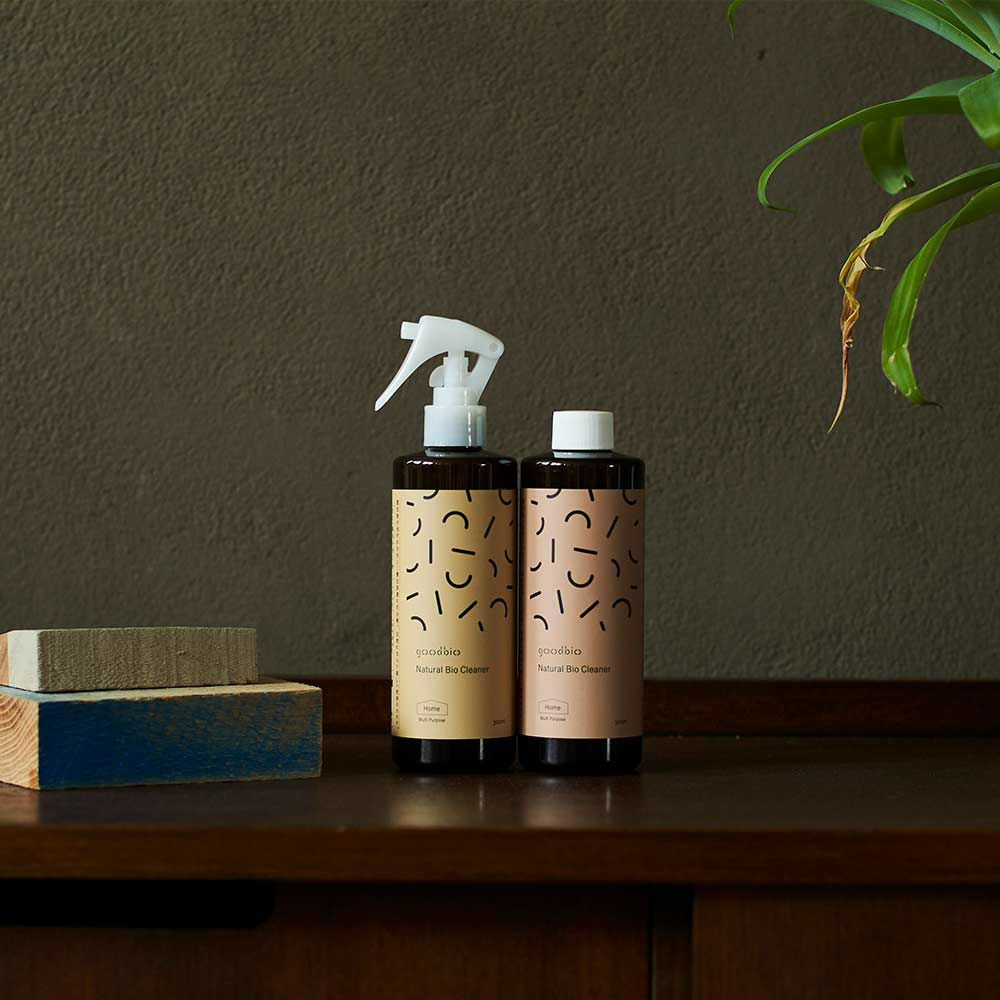goodbioグッドバイオマルチクリーナースプレー濃縮原液浄化作用酵素弱アルカリ性尾賀亀微生物枯草菌分解皮脂油脂日本製常在菌