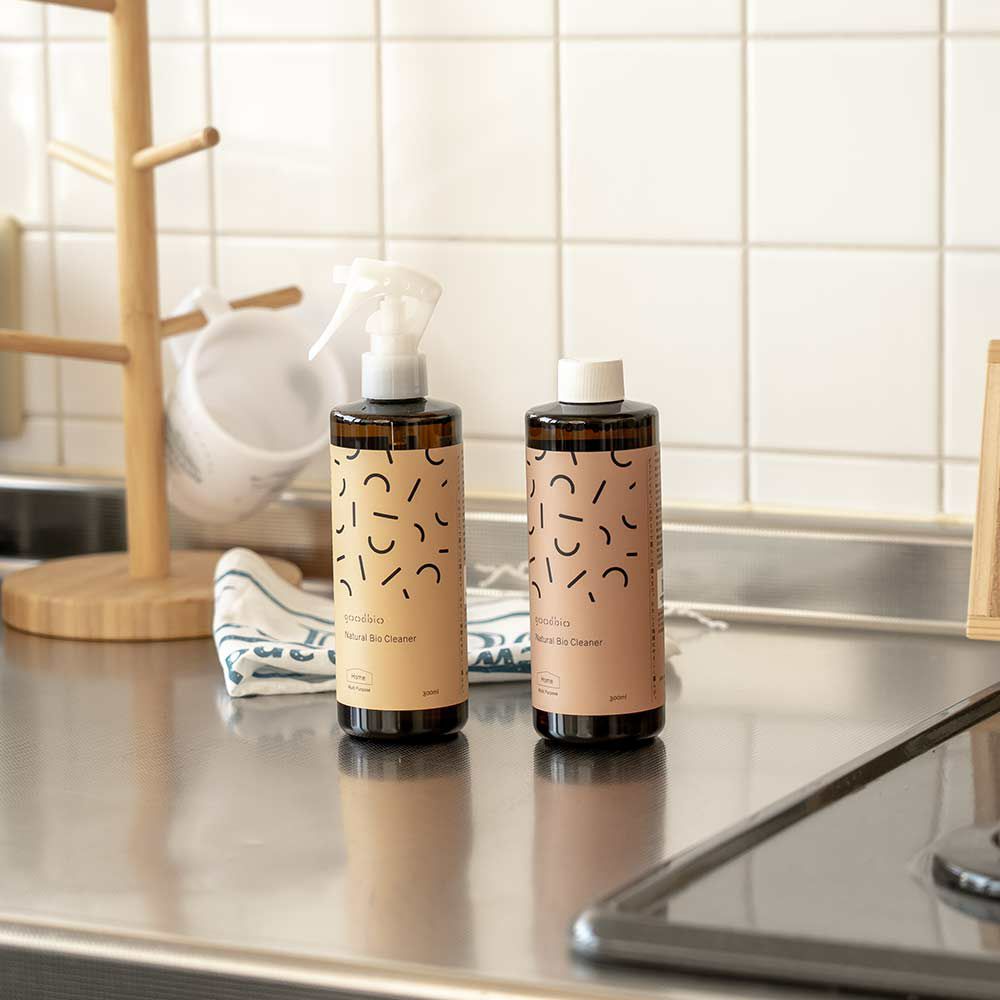 goodbioグッドバイオマルチクリーナースプレー濃縮原液浄化作用酵素弱アルカリ性尾賀亀微生物枯草菌分解皮脂油脂日本製常在菌