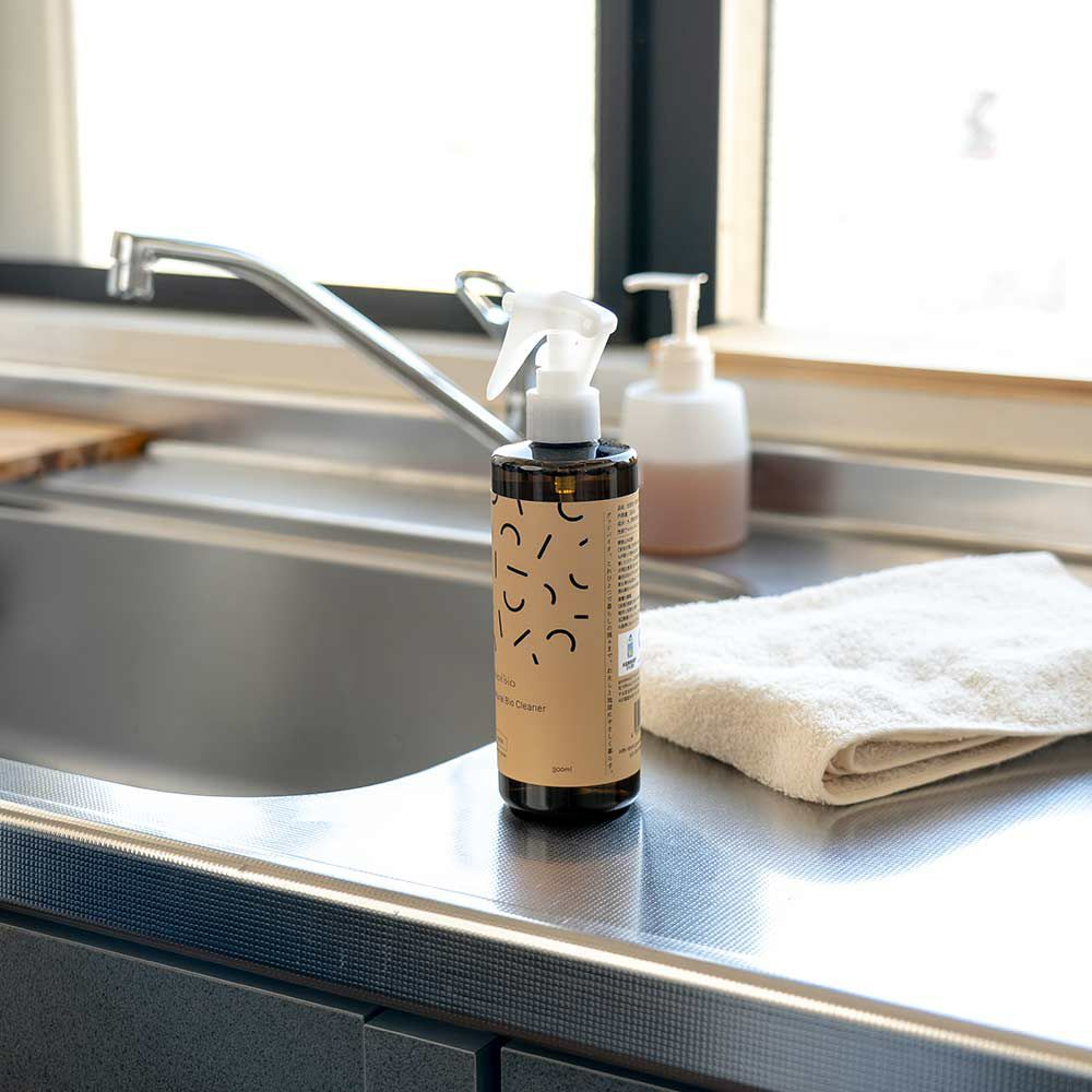 goodbioグッドバイオマルチクリーナースプレー濃縮原液浄化作用酵素弱アルカリ性尾賀亀微生物枯草菌分解皮脂油脂日本製常在菌