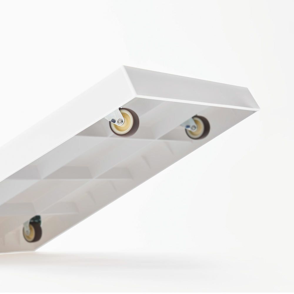 プラットフォームPlatformtidyティディキャスター付き平台車軽量静音荷台360度台車スムーズブラウングレーホワイトトレイトレーワゴンキャリーシンプル