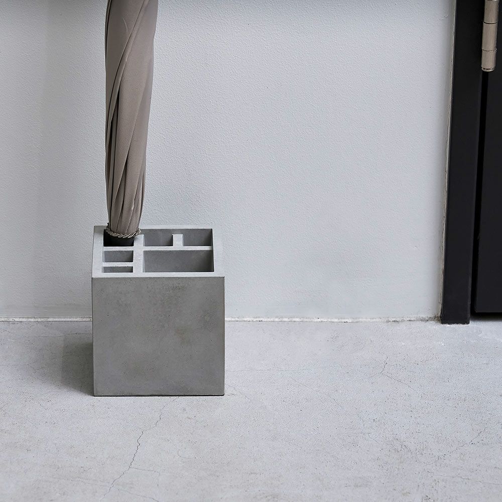 スプラッシュスクエアモルタルSPLASHSquareMortar+dプラスディー日本製傘立てかさたてアンブレラスタンド長傘折りたたみ傘日傘玄関収納スリム省スペースシンプル