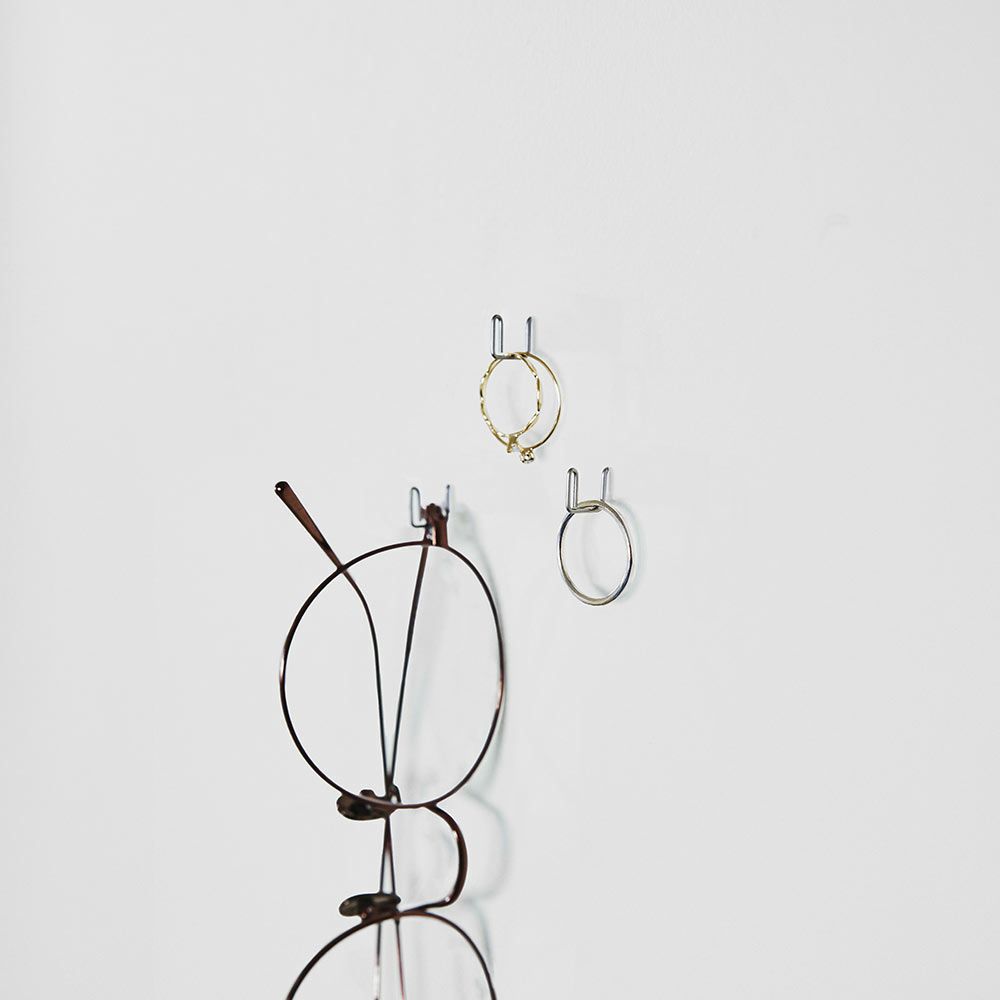 プリ（フックピン・3個入）Pli3pcsHookPin日本製+dシルバーブラックゴールド押しピン画鋲フック小さい目立たないアクセサリー鍵ステンレスシンプル頑丈1kghconcept