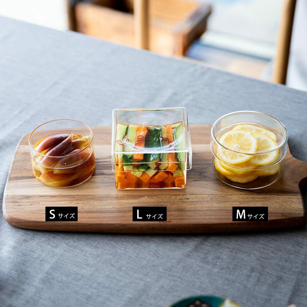 木村硝子店ベジマルベジカク保存容器ガラス容器タッパー作り置きクリア容器作り置き常備菜ピクルス