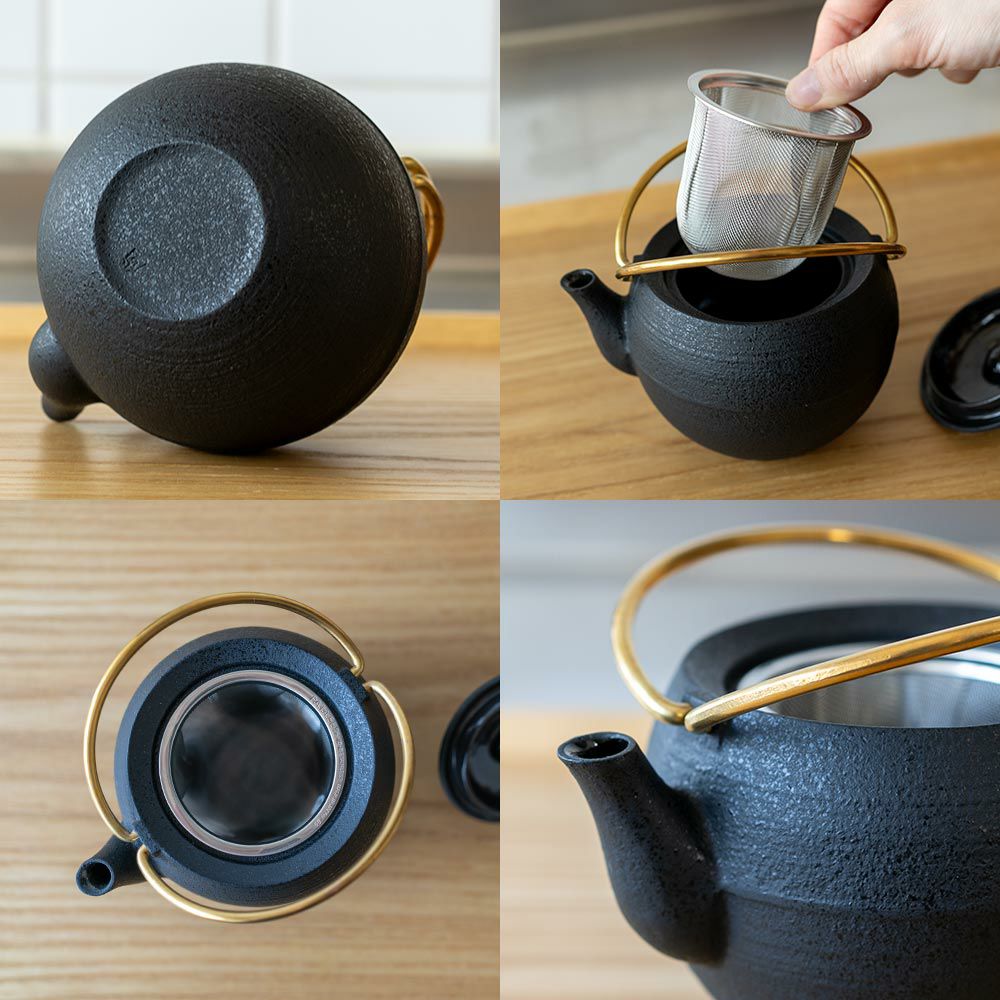 鋳心ノ工房ティポット山形鋳物急須緑茶鉄瓶日本製1-2人用