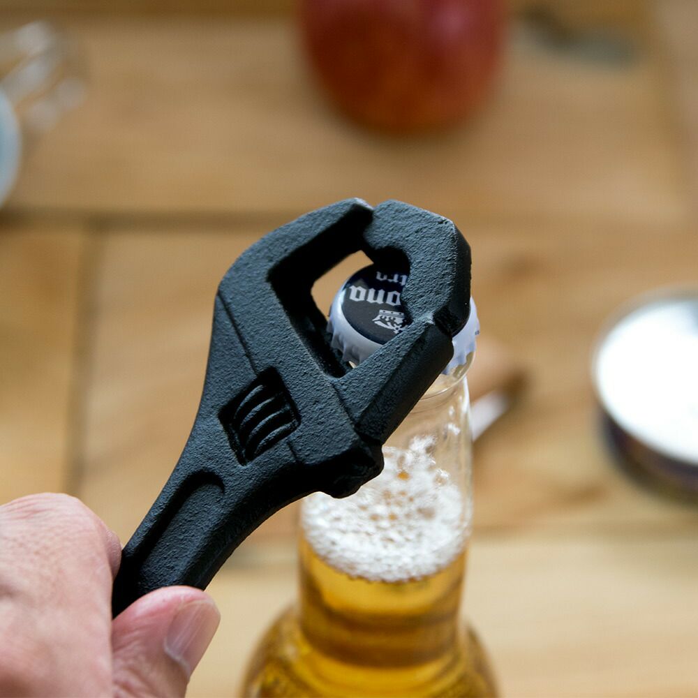 栓抜アイアンモチーフスパナ鉄製瓶ビール