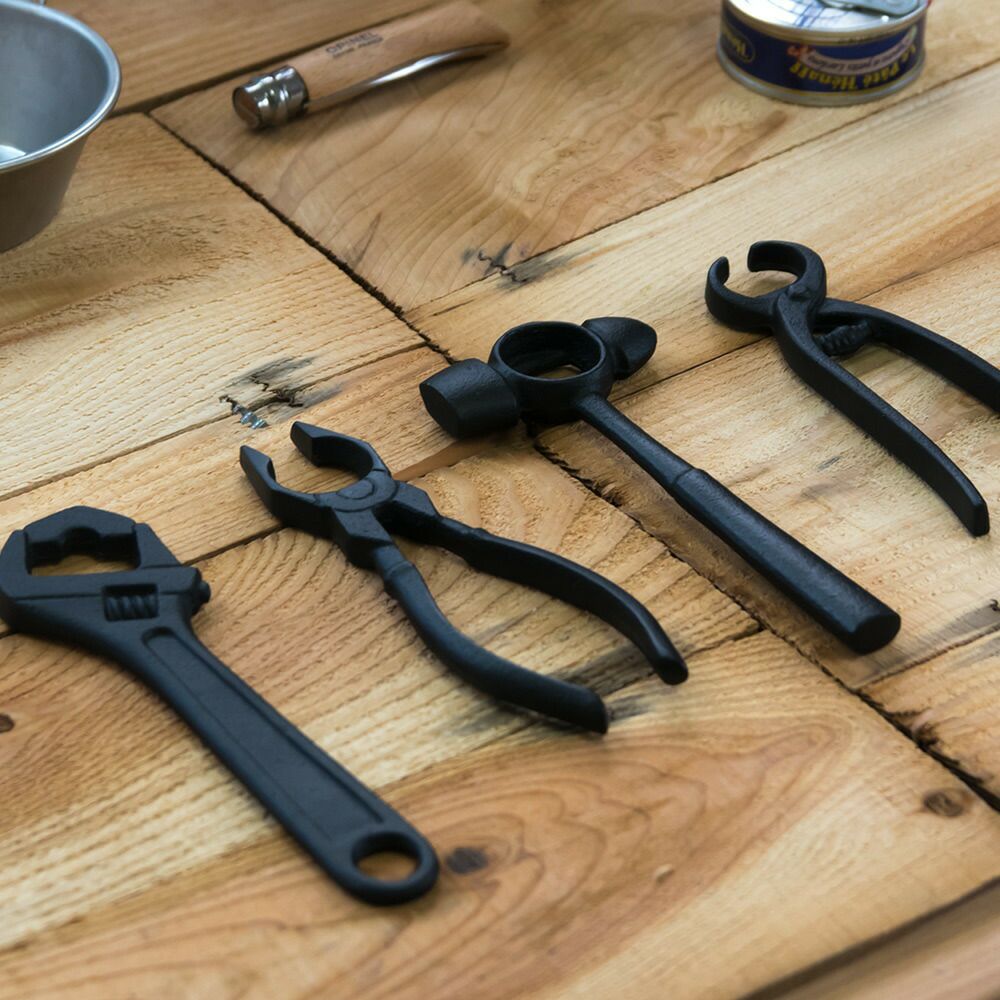 栓抜アイアンモチーフスパナ鉄製瓶ビール