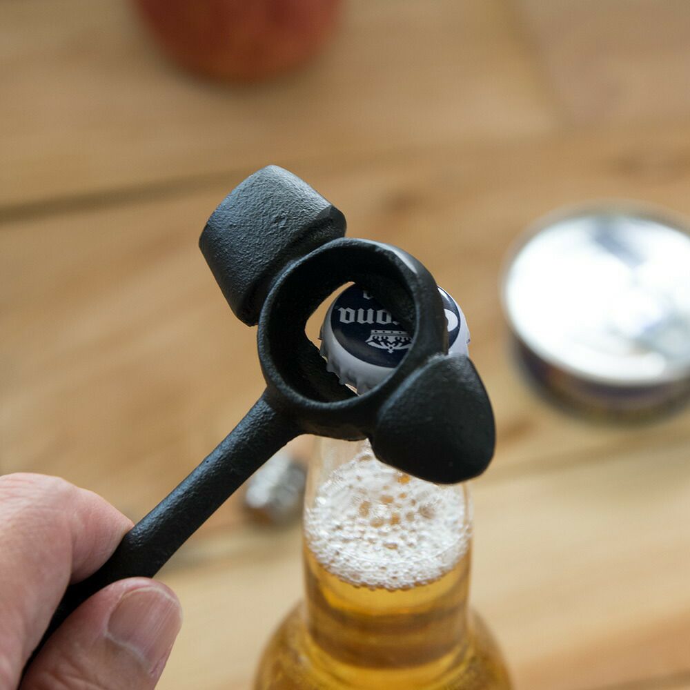 栓抜アイアンモチーフスパナ鉄製瓶ビール