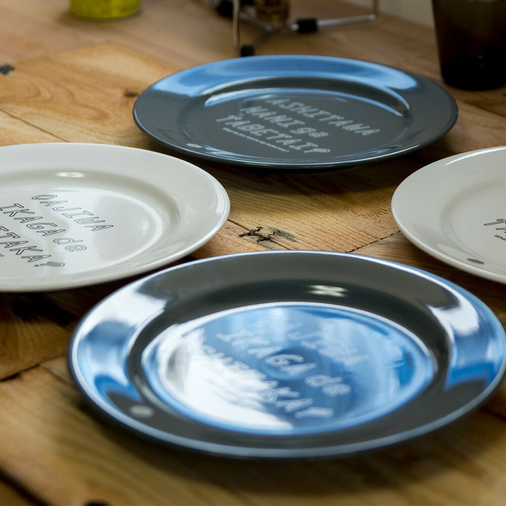 お皿ロゴ入りプレートDISHOFCONSIDERATION８寸皿ワンプレート＆NUTおさら食器おしゃれデザイン