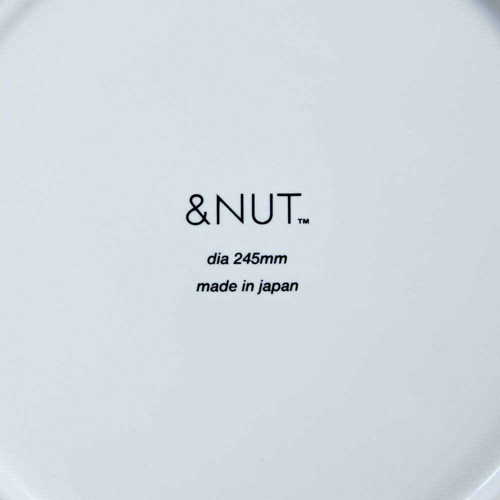 お皿ロゴ入りプレートDISHOFCONSIDERATION８寸皿ワンプレート＆NUTおさら食器おしゃれデザイン
