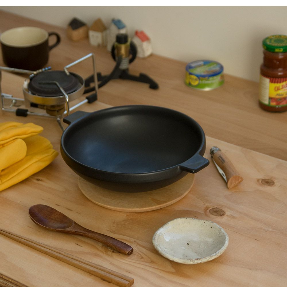 TOOLSSOUPPANスープパンツールズアウトドア小型なべ鍋キャンプグランピングベランピングイブキクラフト伊吹クラフト陶器製日本製