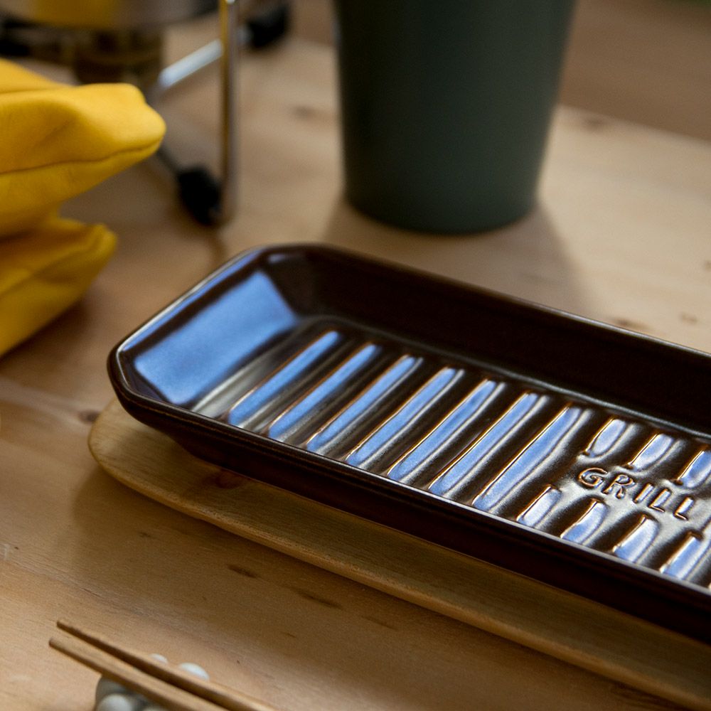 TOOLSグリルプレートMツールズアウトドア焼き魚キャンプグランピングベランピングイブキクラフト伊吹クラフト陶器製日本製