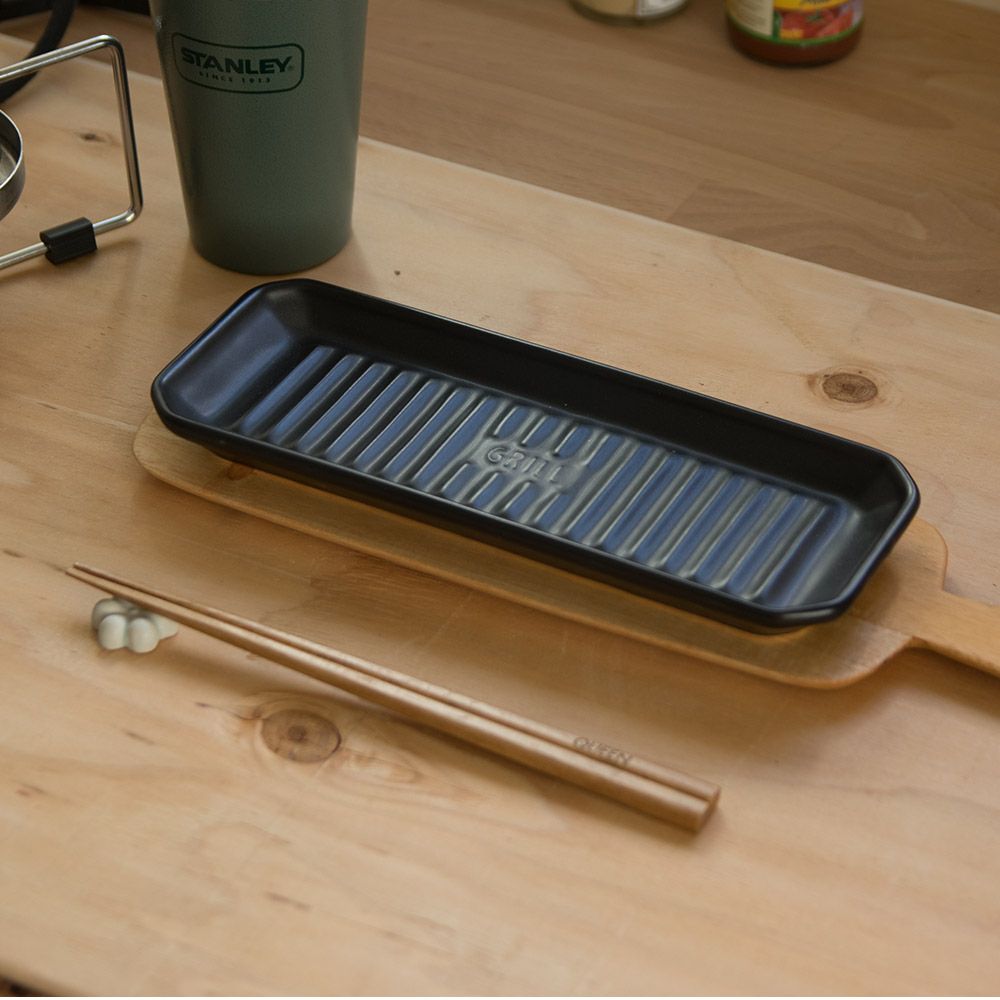 TOOLSグリルプレートMツールズアウトドア焼き魚キャンプグランピングベランピングイブキクラフト伊吹クラフト陶器製日本製