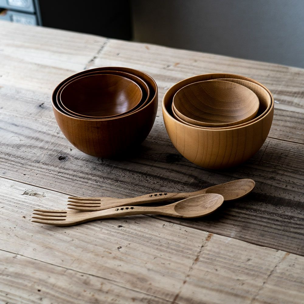 ウッデンキャンプスポークWOODENCAMPSPORK4Pセット&NUTアウトドアスプーンフォークカトラリー