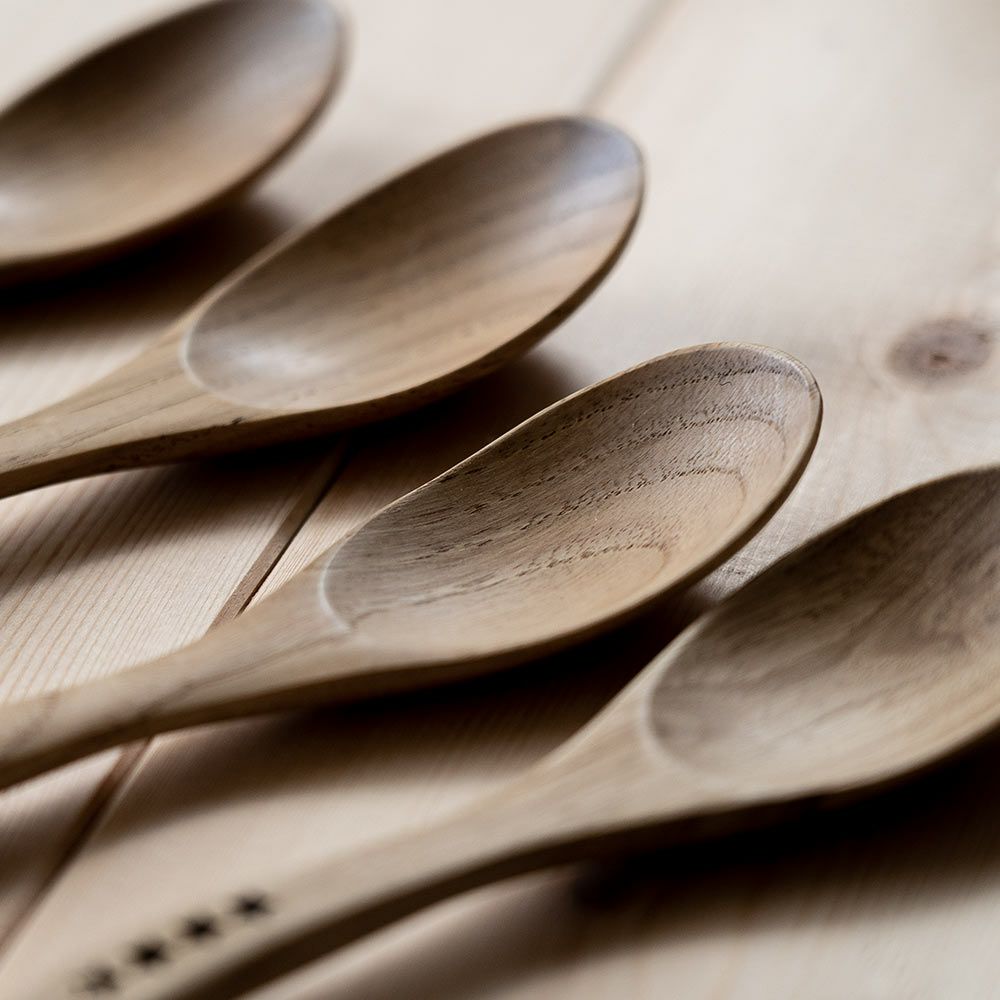 ウッデンキャンプスポークWOODENCAMPSPORK4Pセット&NUTアウトドアスプーンフォークカトラリー