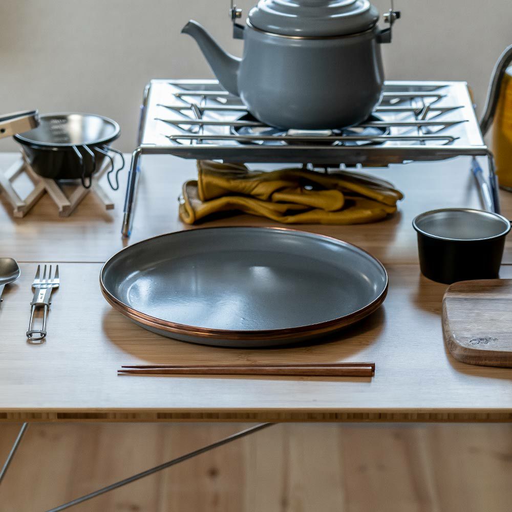 BAREBONESエナメルプレート2個セットベアボーンズアウトドアキャンプお皿