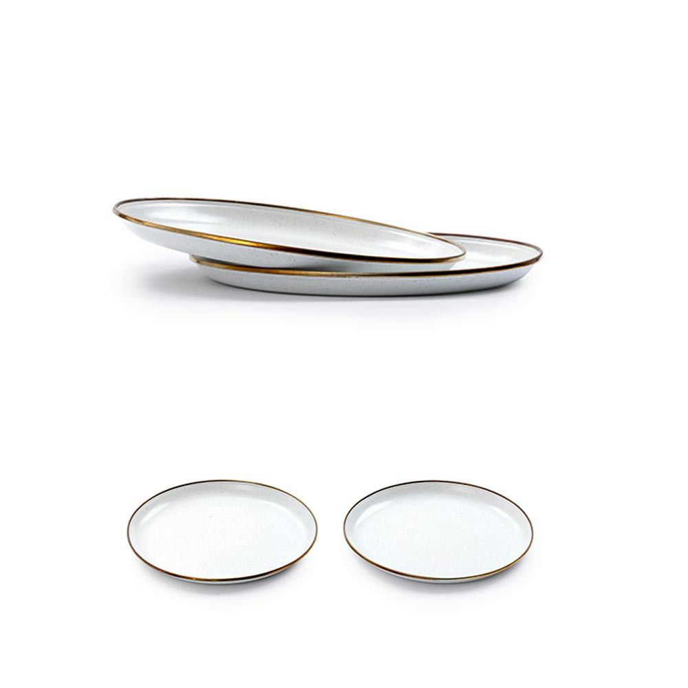 BAREBONESエナメルプレート2個セットベアボーンズアウトドアキャンプお皿