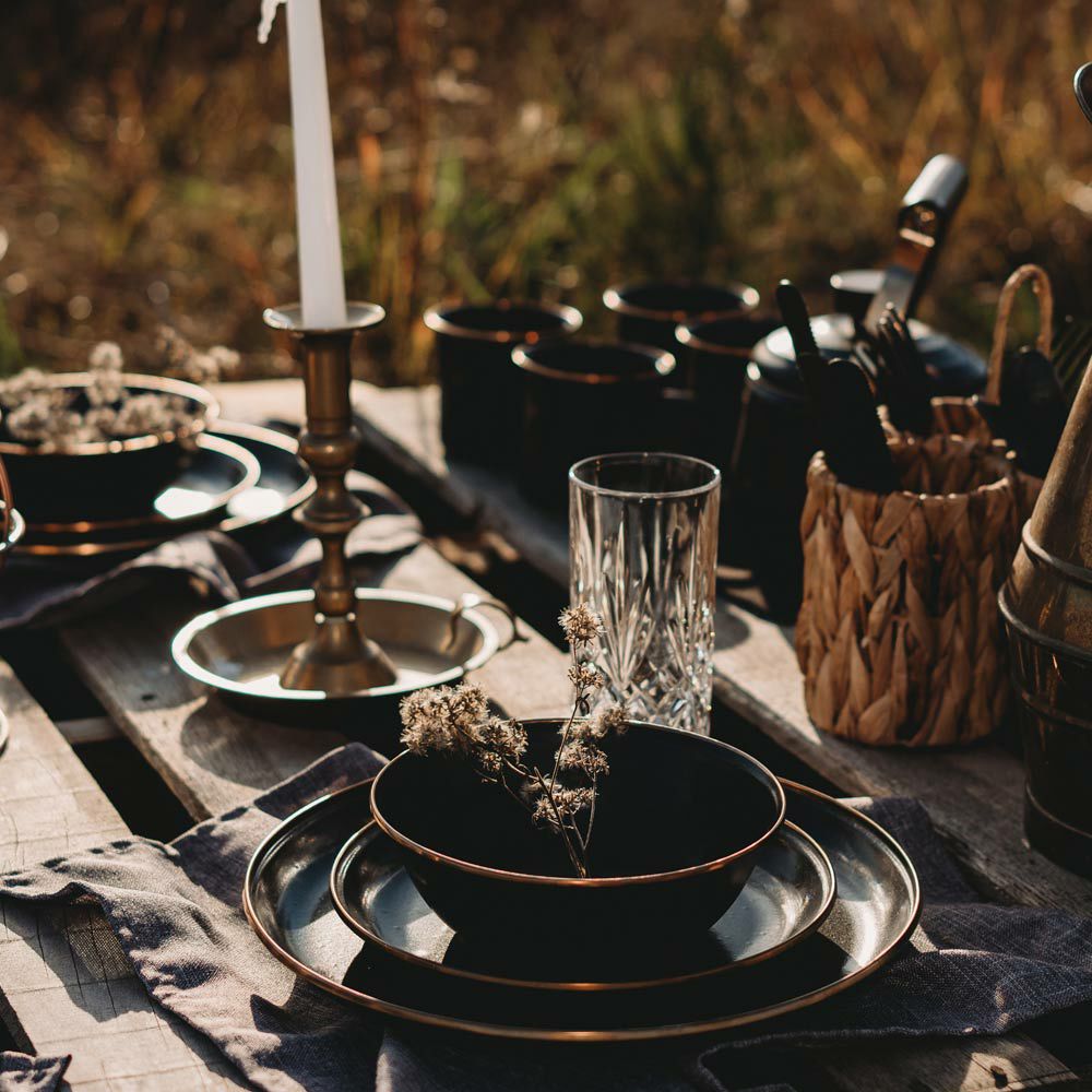 BAREBONESエナメルプレート2個セットベアボーンズアウトドアキャンプお皿