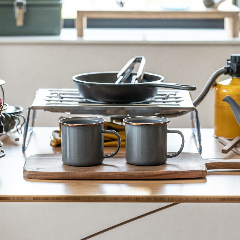 BAREBONESエナメルカップ2個セットベアボーンズアウトドアキャンプマグカップ