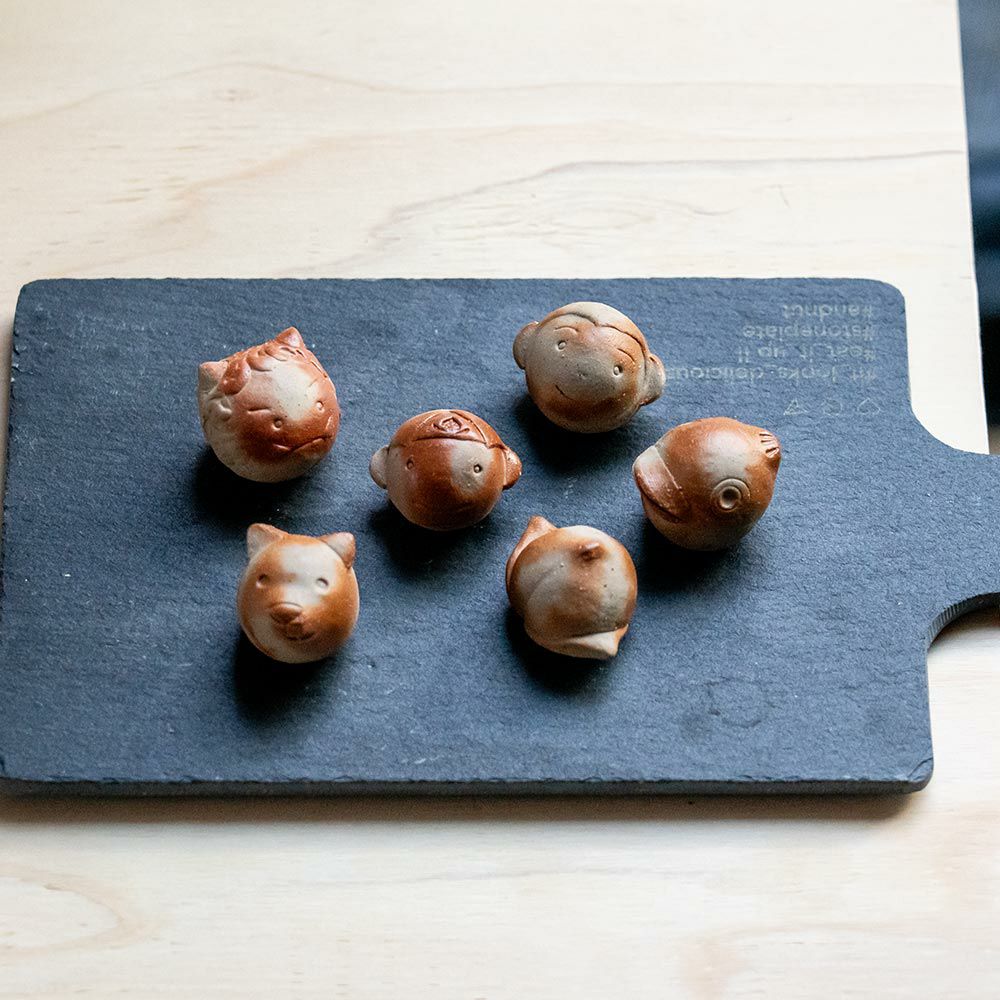 桃太郎備前玉6個セット岡山備前焼浄化炊飯