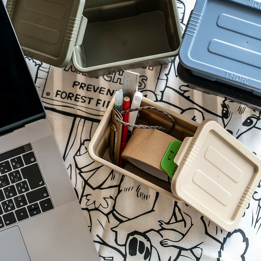 ThorMiniTotesWithLid卓上コンテナボックス収納