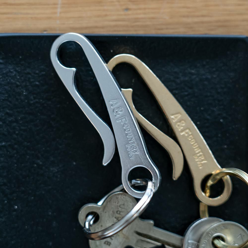 キーリングキーホルダーA&FUフッククリップエイアンドエフ