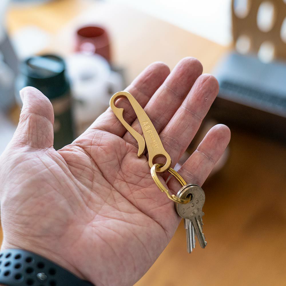 キーリングキーホルダーA&FUフッククリップエイアンドエフ