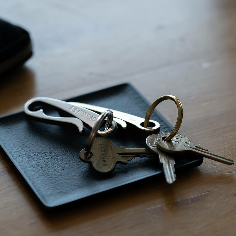 キーリングキーホルダーA&FUフッククリップエイアンドエフ