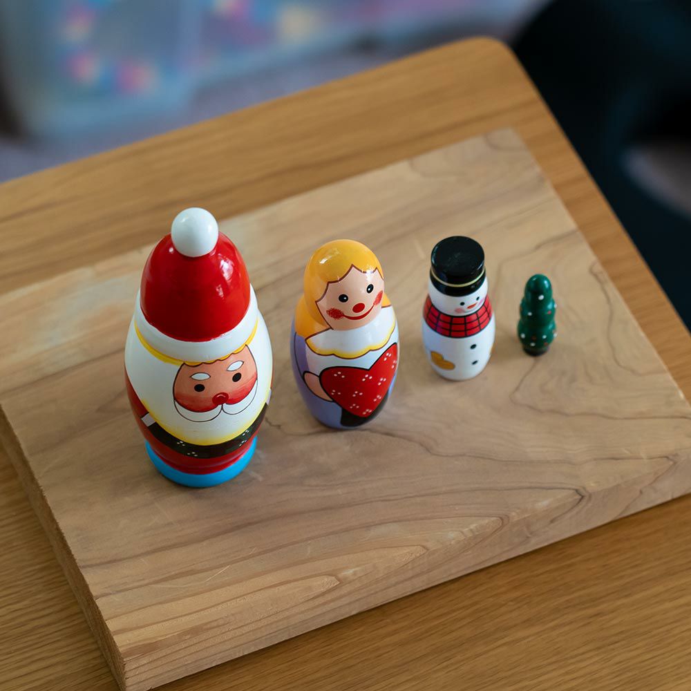 SANTACRYOSHKANORDマトリョーシカサンタクロースクリスマスDETAILオブジェ北欧